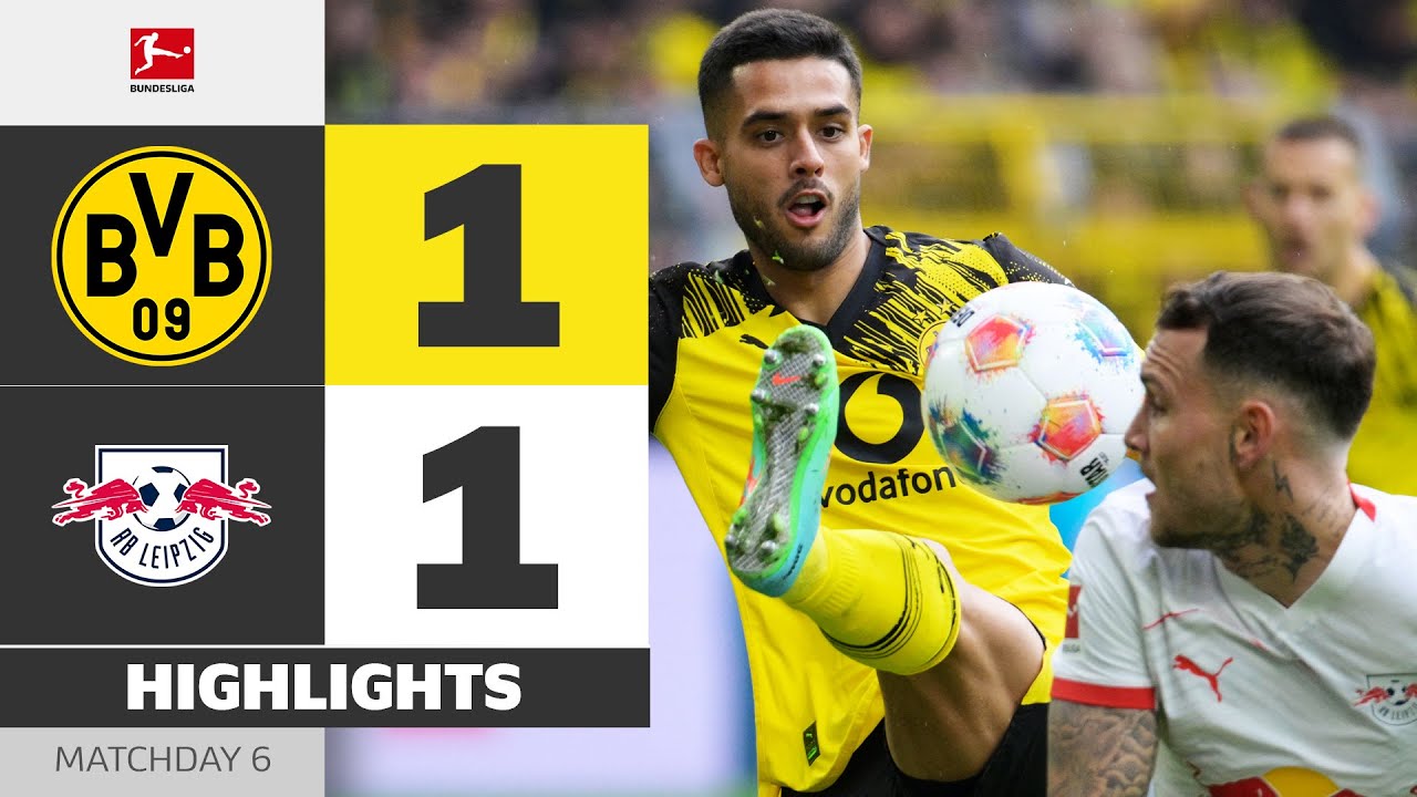 No Winner In Bayern Chase! | BORUSSIA DORTMUND - RB LEIPZIG | Highlights | MD 6 &ndash; Bundesliga 25/26