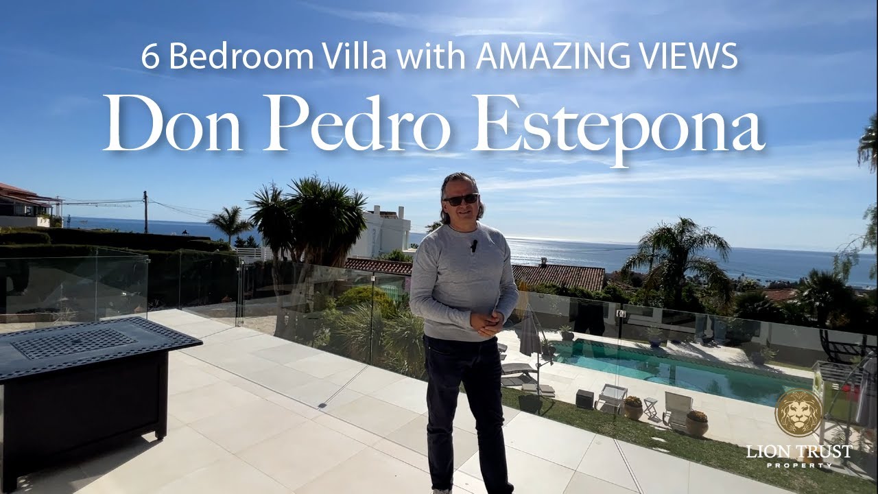 6 bed villa with FANTASTIC SEA VIEWS in Don Pedro Estepona | Property for sale