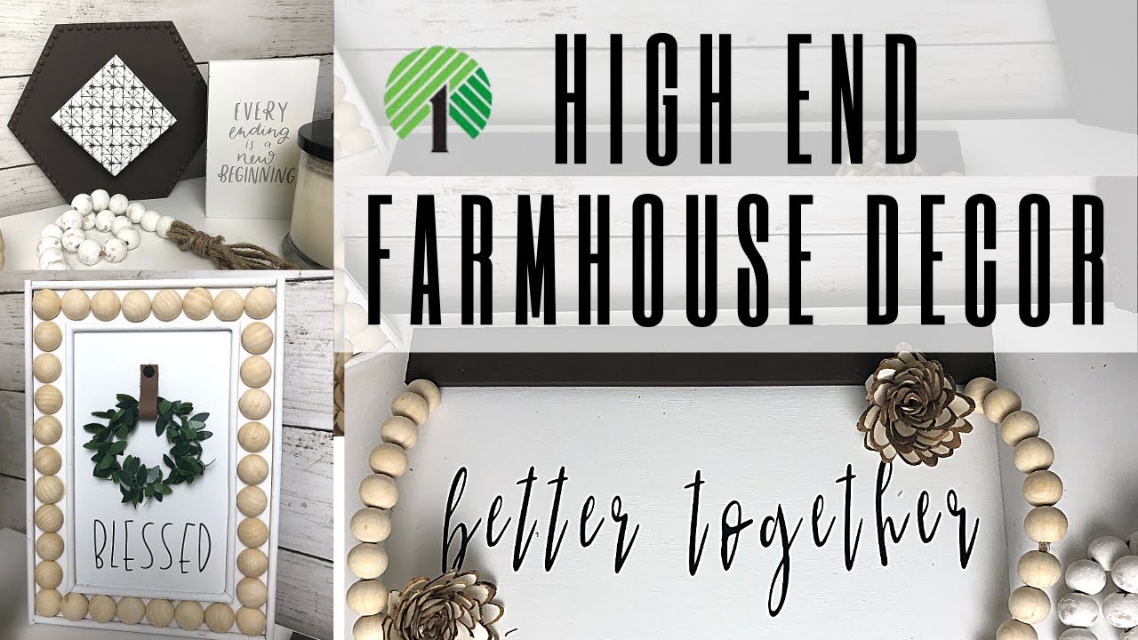 $1 HIGH END FARMHOUSE DECOR | Easy Home Decor Signs | Dollar Tree DIY
