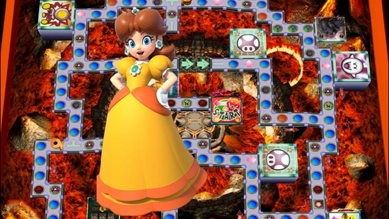 Mario Party 4 (GC) Bowsers Gnarly Party | Story Mode | Daisy | Hard