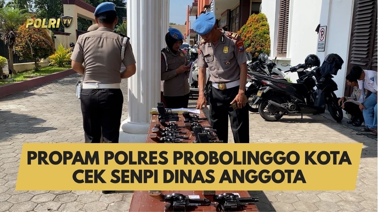PROPAM POLRES PROBOLINGGO KOTA CEK SENPI DINAS ANGGOTA