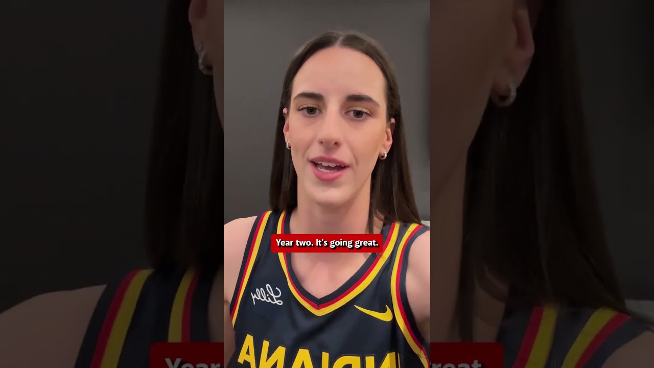 Caitlin Clark Reporting Live from Media Day 🎤