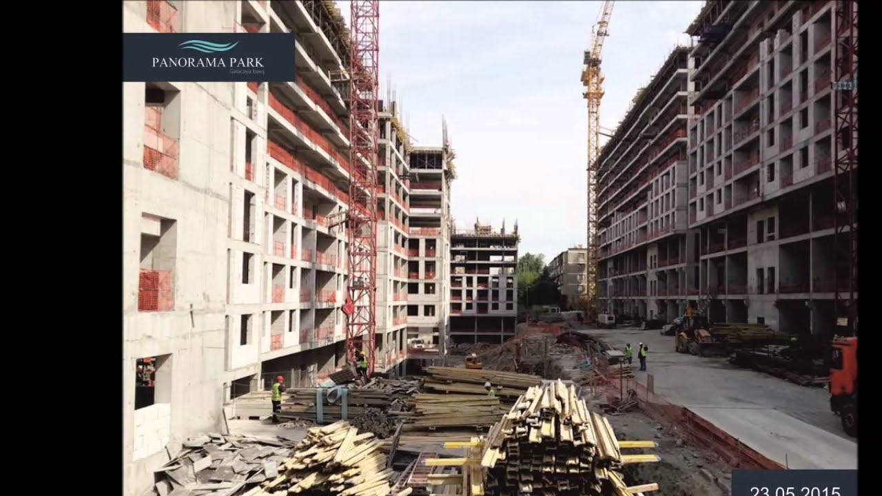 Panorama Parkın tikinti görüntüləri. 2014 - 2015