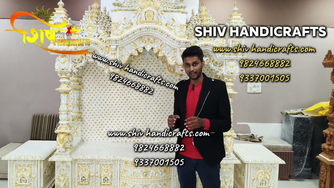 Latest wooden temple design | Shiv Handicraft | pooja mandir design#devghar #interiordesign #wood