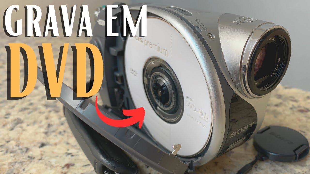 Uma CÂMERA que grava os vídeos em mini-DVD! Sony Handycam DCR-DVD 105
