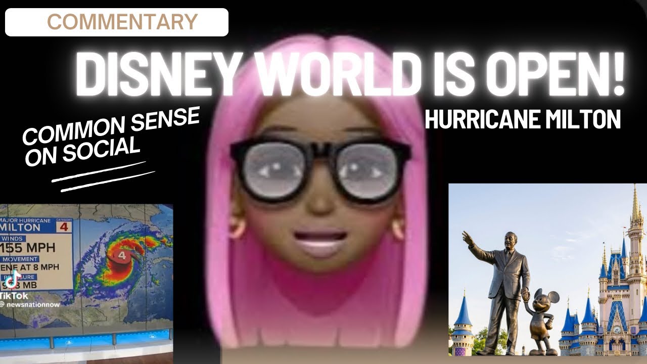 Cat 5 Hurricane Milton Hits Florida and Disney World Open To Tourist