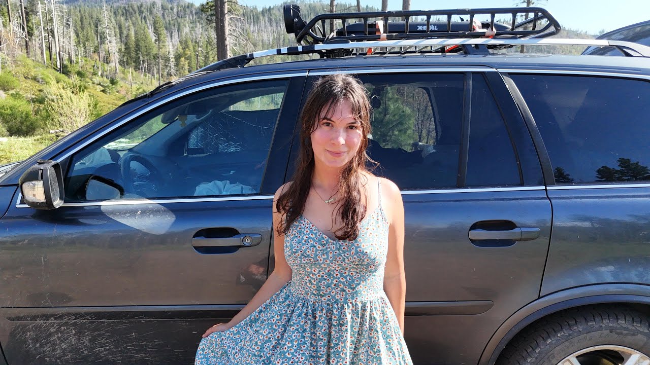Solo Car Camping Outside Yosemite + Hardest Hike I've Ever Done