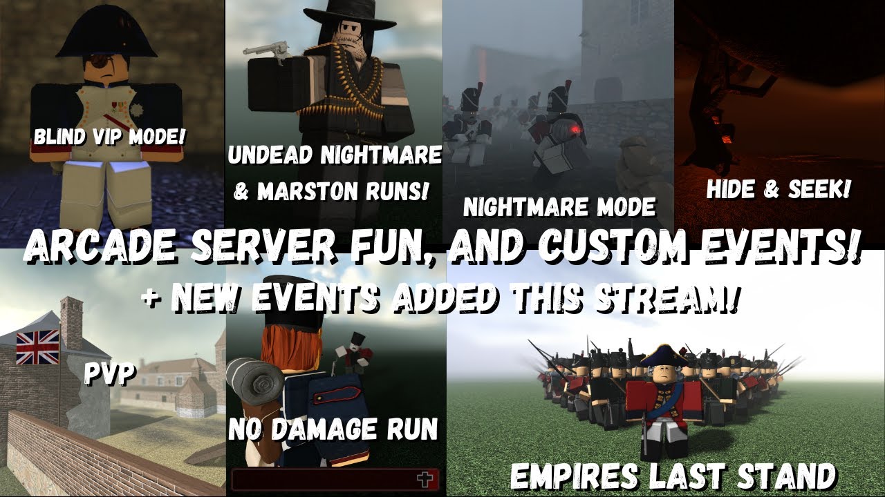 (NEW EVENTS!) Arcade Server Fun with Viewers! - Guts & Blackpowder LIVE 🔴