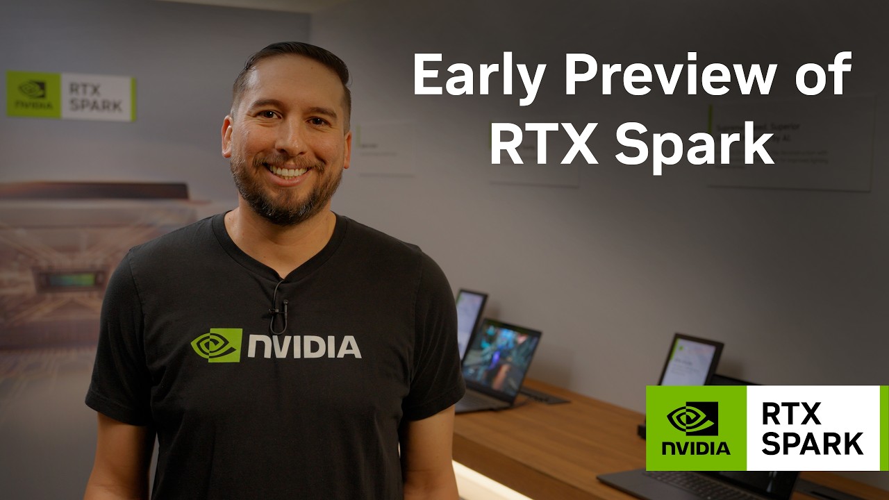 Предварительный показ NVIDIA RTX Spark на Computex.