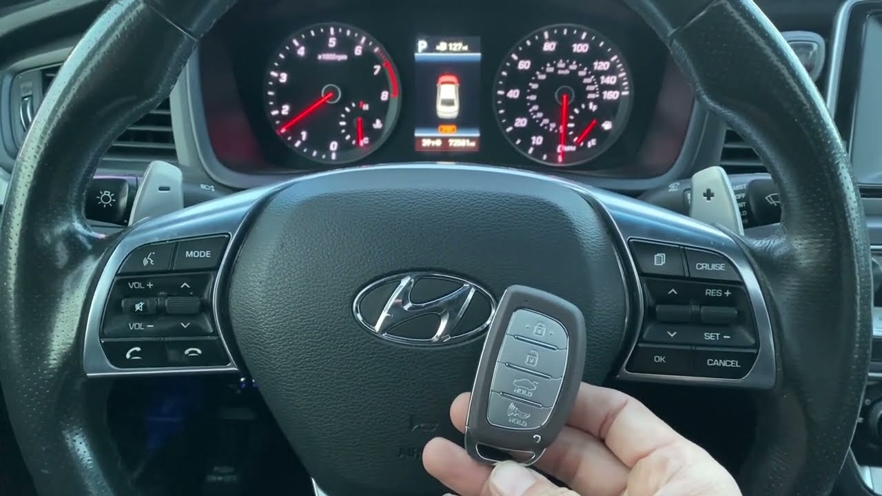 Утеряли все смарт-ключи на Hyundai Sonata 2018 года с помощью Autel IM608 Pro2.