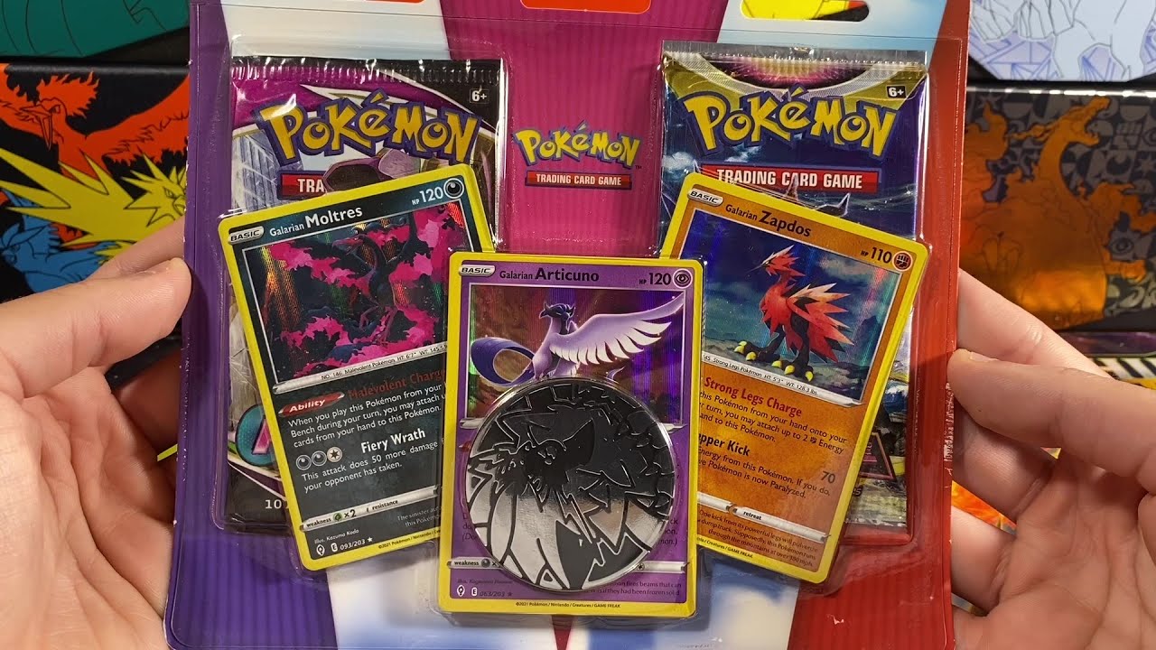 Enhanced 2-Pack Blister Opening! Featuring Galarian Articuno, Zapdos, and Moltres