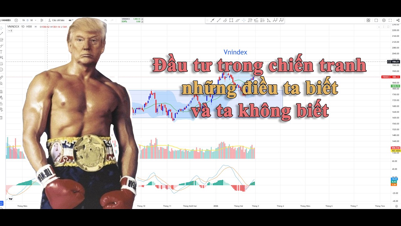 Vnindex 01/03: Đầu tư trong chiến tranh, những điều ta biết và ta không biết