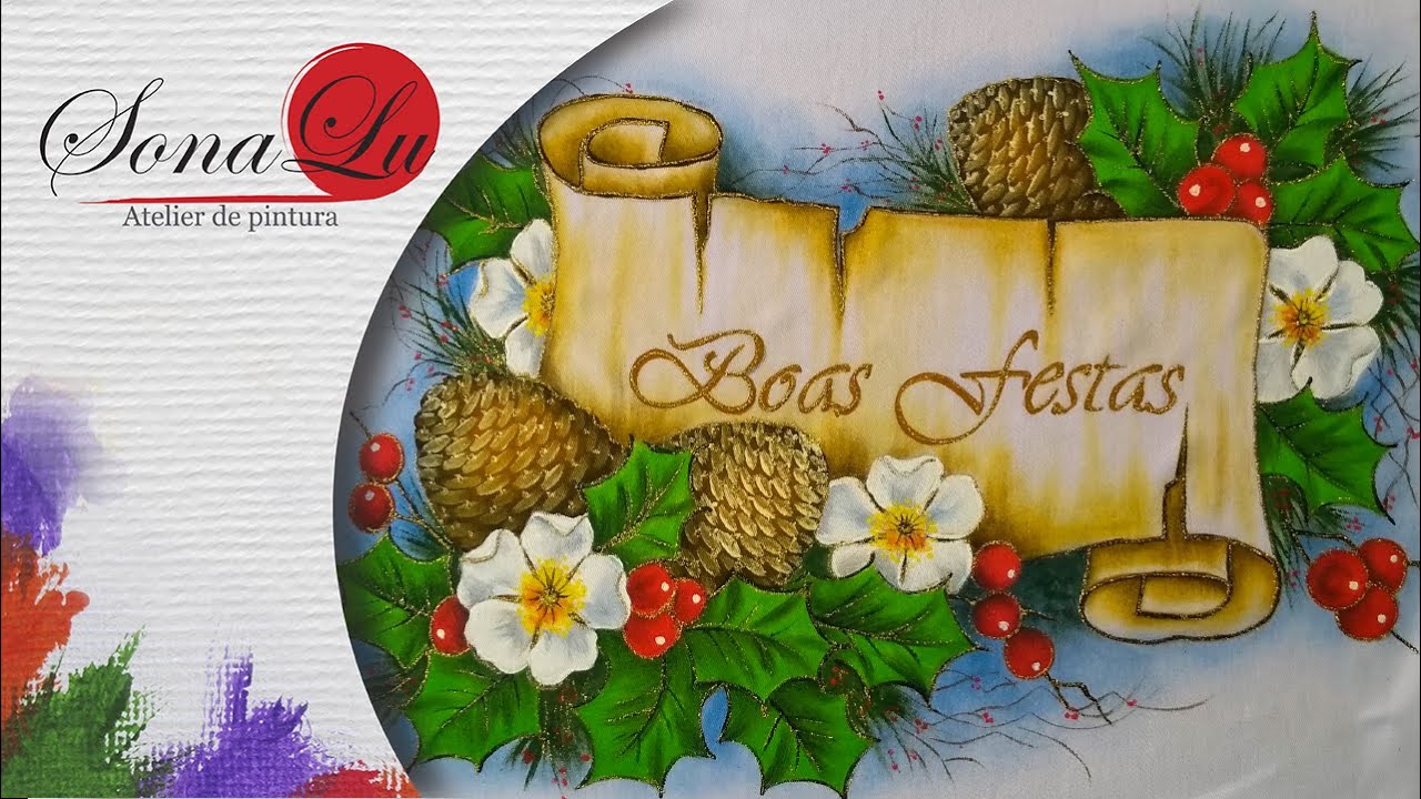 Aula 646 - Natal 2022 - Pergaminho com Boas Festas