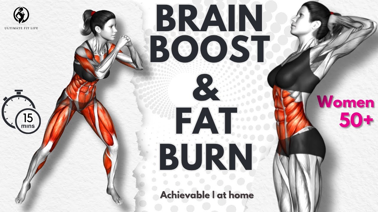 15-Min Achievable Anti-Aging Toning Workout | Low Impact & Cognitive Boost (Women 50+)