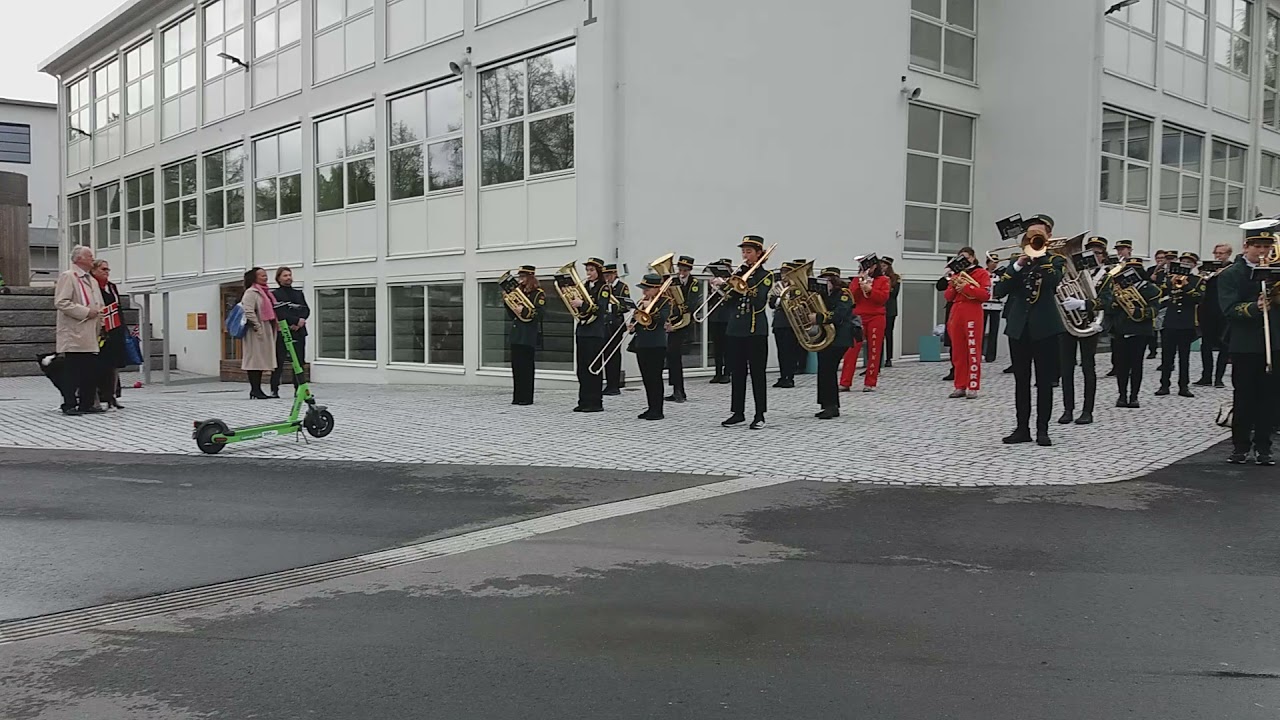 Defilermarsj Hasle skole musikkorps 17. mai 2021