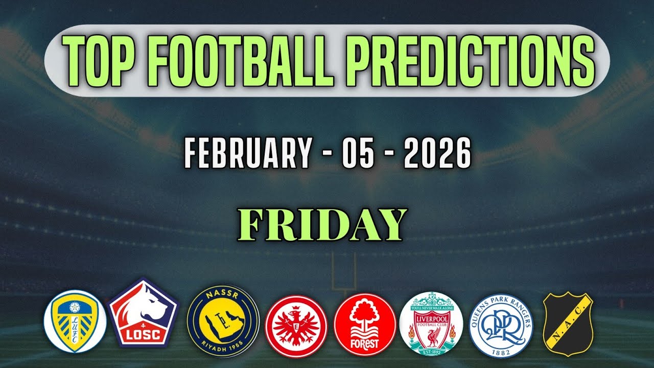 FOOTBALL PREDICTIONS TODAY 06 FEBRUARY 2026 | EPL | SERIE A BUNDESLIGA | PREDICTIONS | KICKIQ 