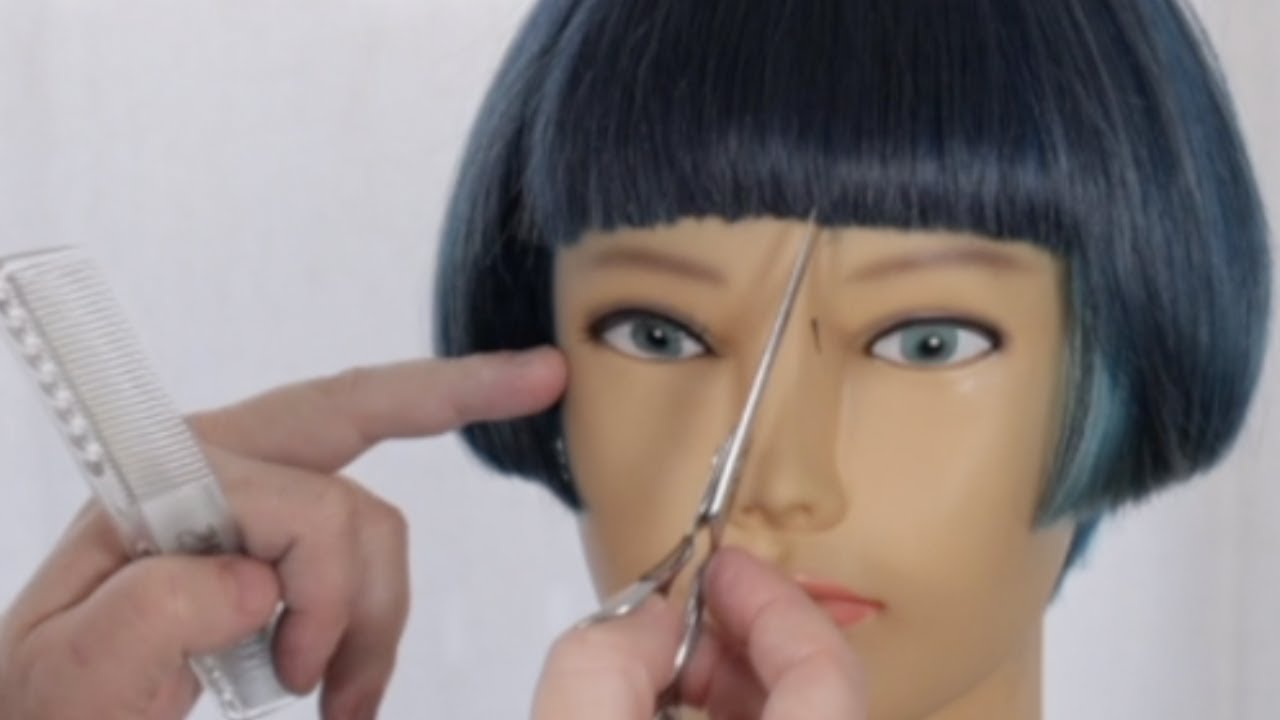 box bob with bangs tutorial