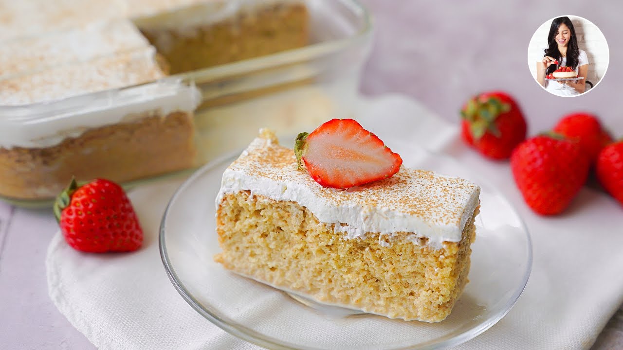 Tarta 3 LECHES MAS LIGERA, pero igual de DELICIOSA!!  | Auxy