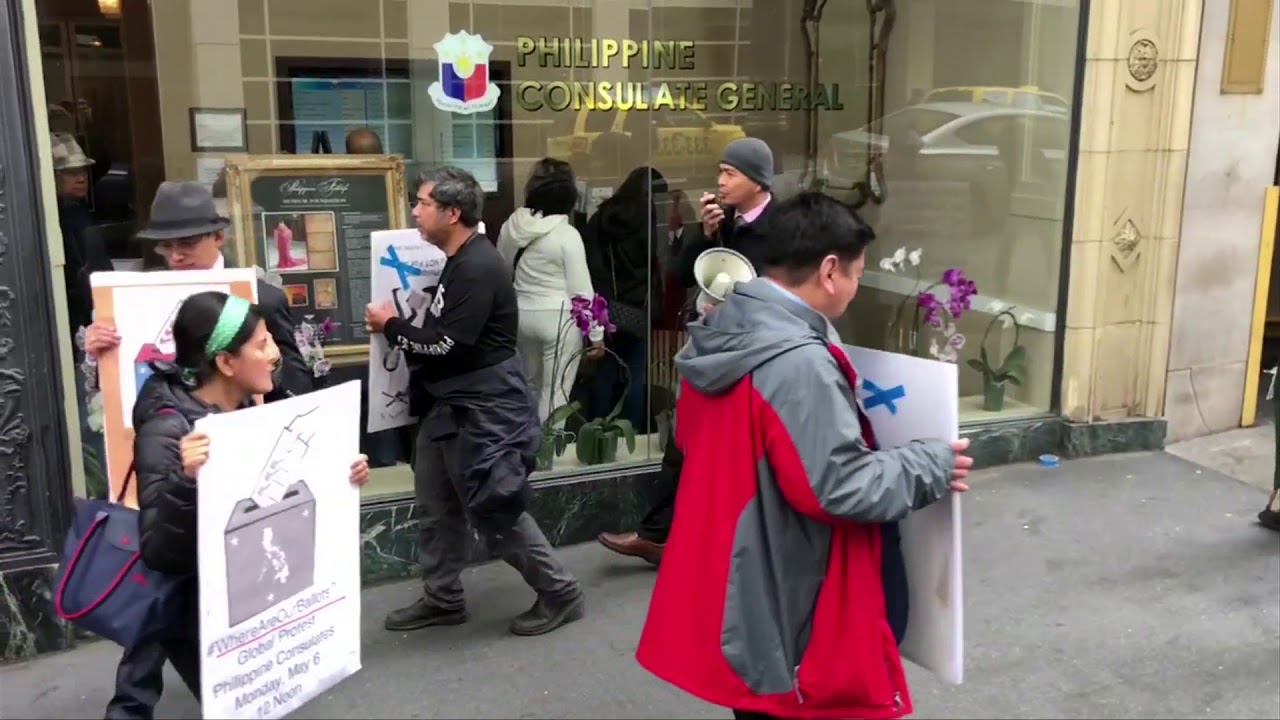 Filipino activists protest overseas ballot delays, calling 