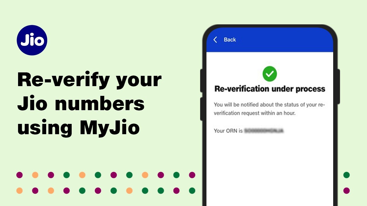 How To Re-Verify Your Jio Number With The MyJio App