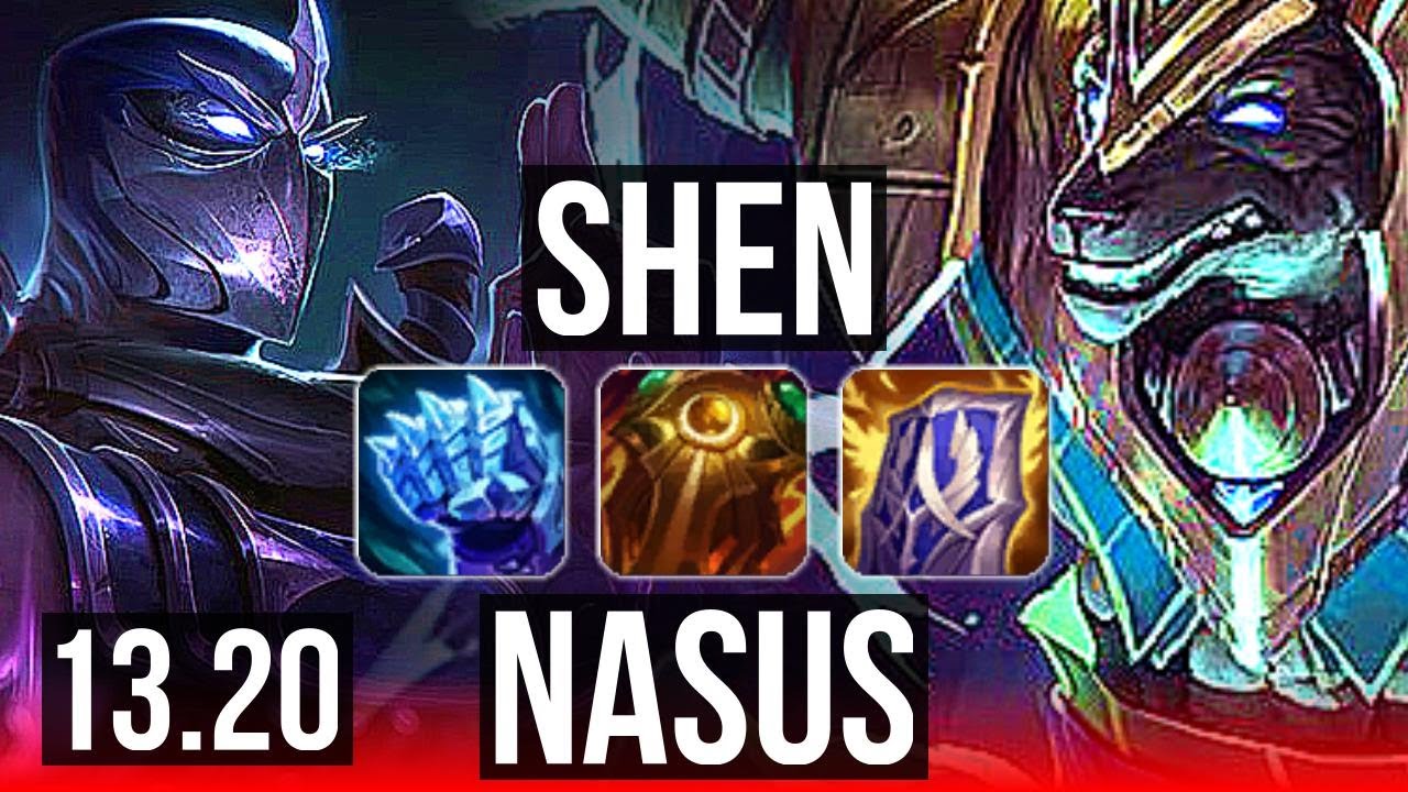 SHEN vs NASUS (TOP) | 2.0M mastery, 900+ games, 7/3/18, Dominating | BR Master | 13.20
