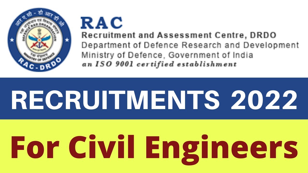 DRDO Recruitments 2022 for Civil Engineers | Government Jobs for Civil Engineers