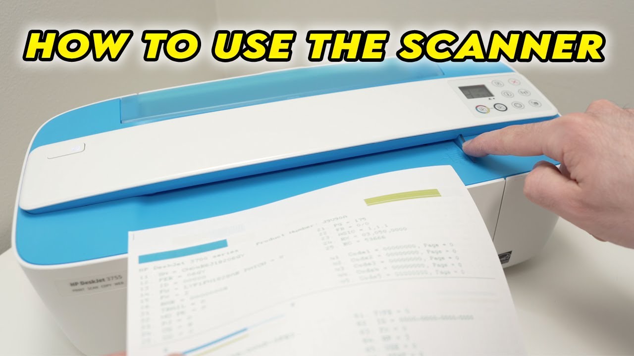 Как сканировать с помощью принтера HP DeskJet 3755