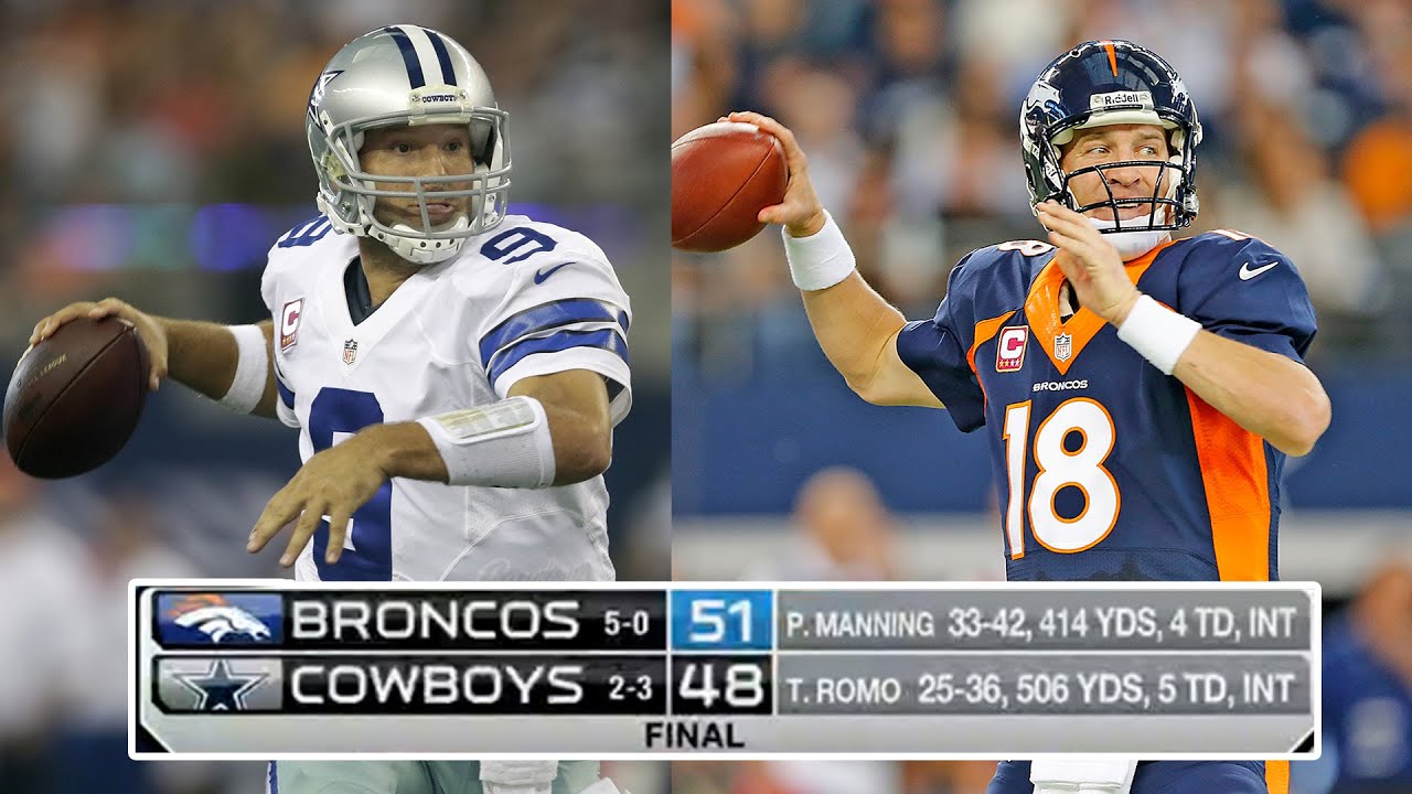 Manning vs. Romo EPIC Shootout 900+ Yards 9 Touchdowns | 'Greatest Game Ever'