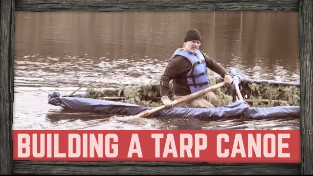 HOW TO MAKE A CANOE WITH A TARP!