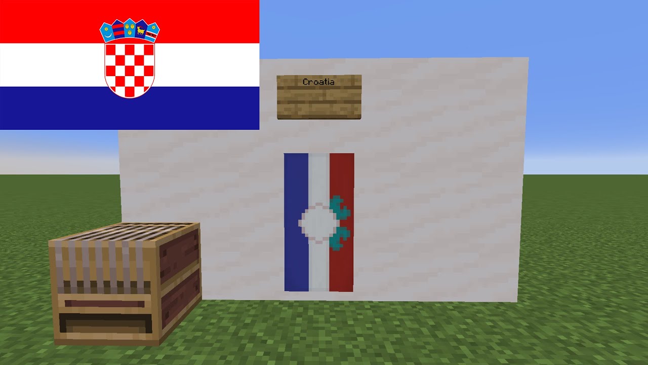 How to Make Croatia's Flag in Minecraft