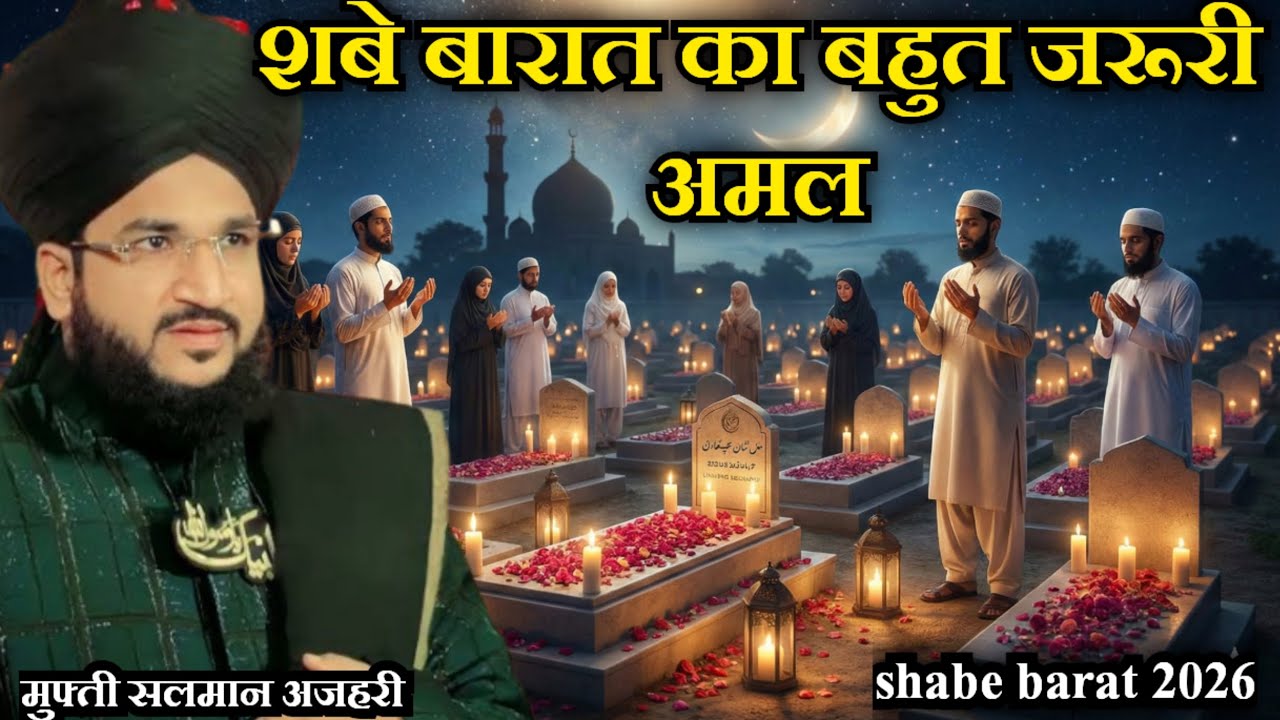 Shabe Barat Ka Bahot Jaroori Amal। Mufti Salman Azhari। Shabe Barat 2026