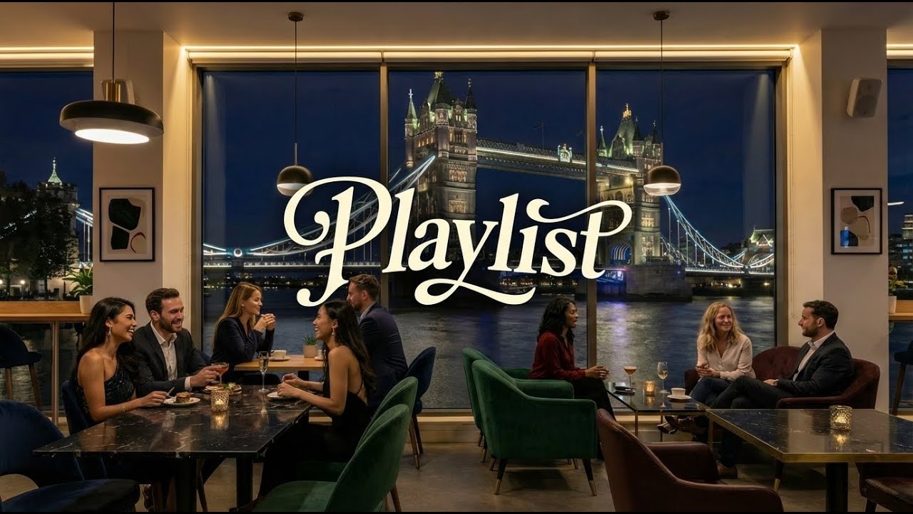 [Playlist]런던의 밤, 이 분위기 그대로 | London Night Café Vibes | Chill Playlist with a View