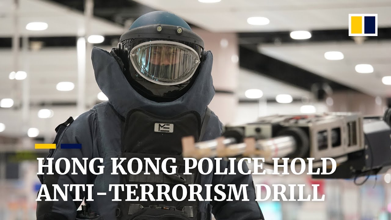 Hong Kong police hold anti-terrorism drill amid rising concerns of potential bomb attacks