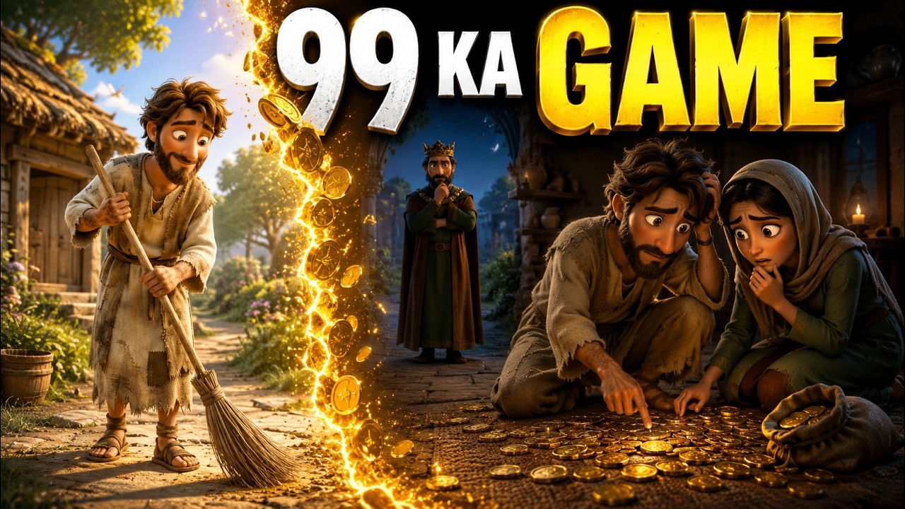 99 Sikke Aur Ek Kami | The 99 Coin GAME | Urdu Hindi Moral Story