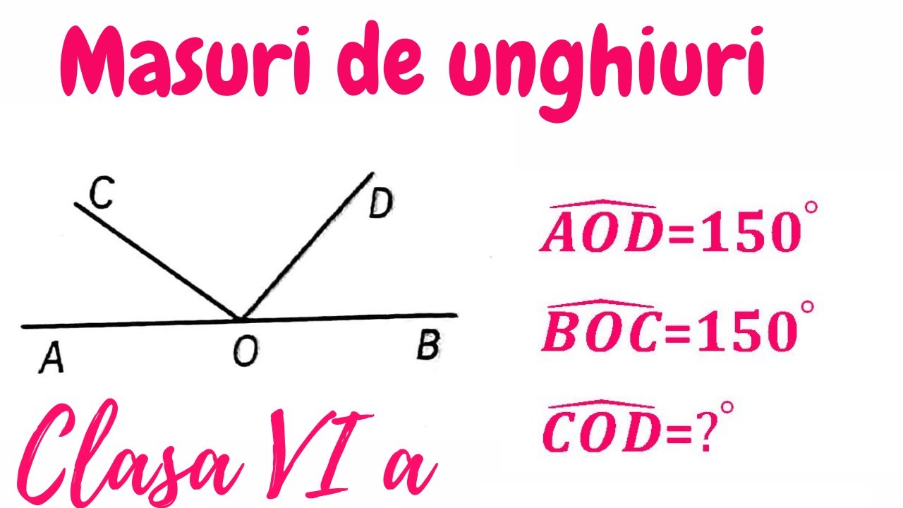 Unghiuri suma, unghiuri diferenta/ Problema rezolvata