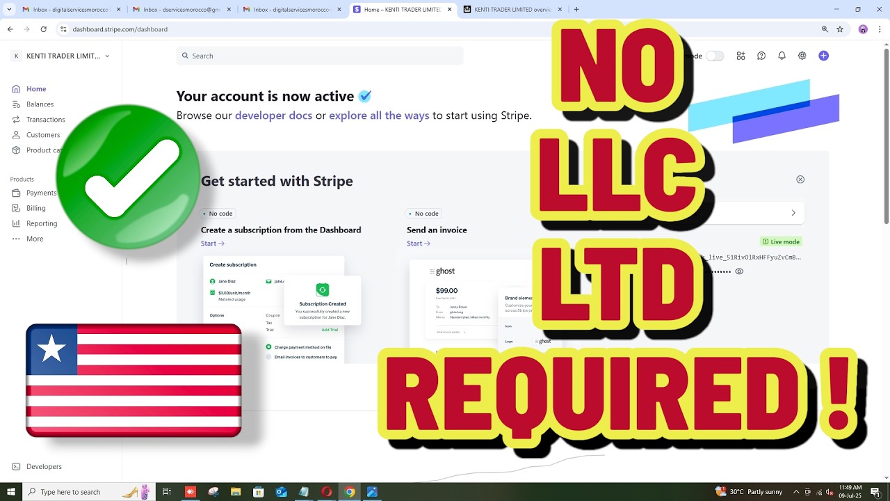 How to Create a Stripe Account in Liberia 2026 | Stripe Account from Liberia 2026 &ndash; Full Process