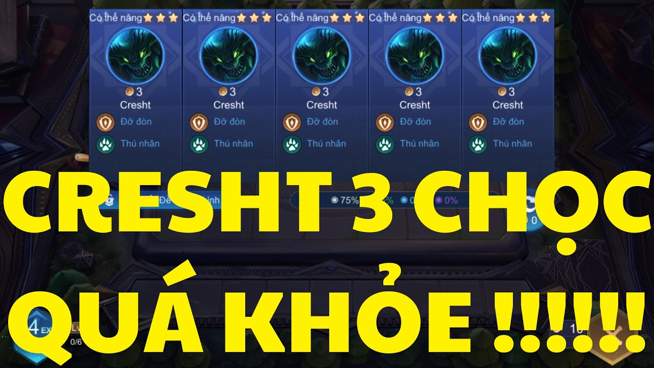 CRESHT 3 CHỌC QUÁ ĐAU !!!??? | CỜ LIÊN QUÂN SIZ