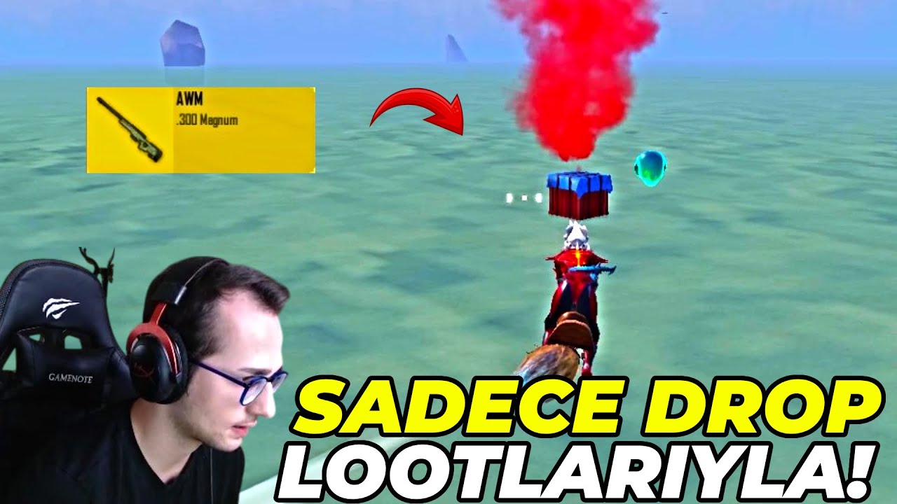SADECE DROP LOOTLARIYLA WIN ALMAK? (AWM,AMR,P90...) PUBG MOBILE