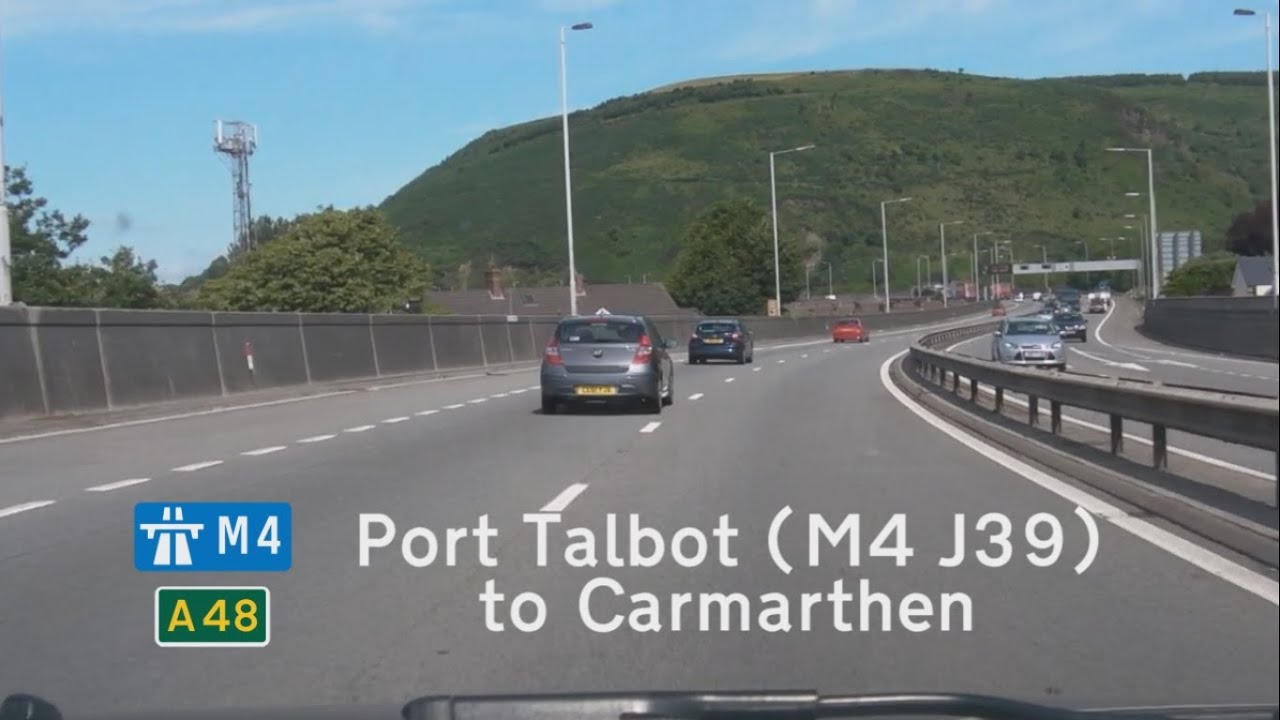 [GB] M4+A48: Port Talbot (M4 J39) to Carmarthen (A40)