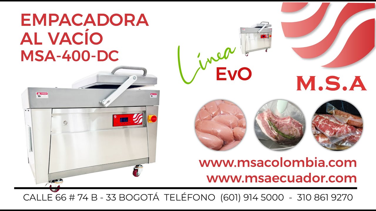 🔴 Empacadora al vacío MSA 400 Doble Campana Línea EVO