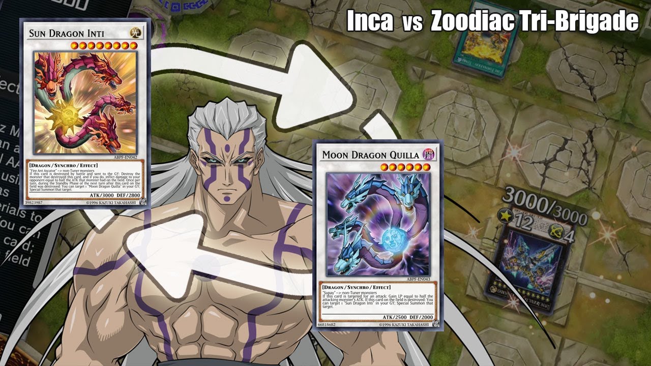 Sun & Moon Dragon (Inca) vs Zoodiac Tri-Brigade | Yu-Gi-Oh Master Duel