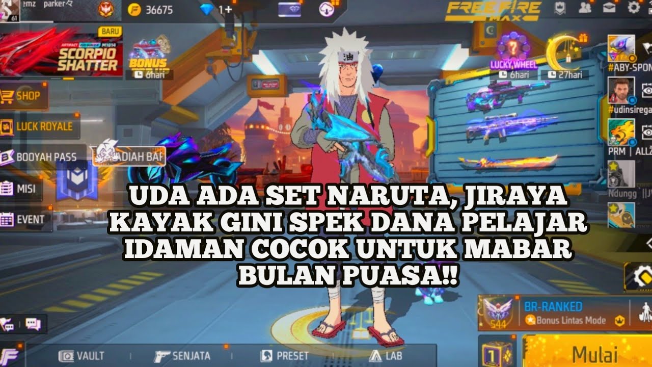 NEW SET NARUTO, JIRAYA MEYALA DANA PELAJAR, COCOK MABAR!!