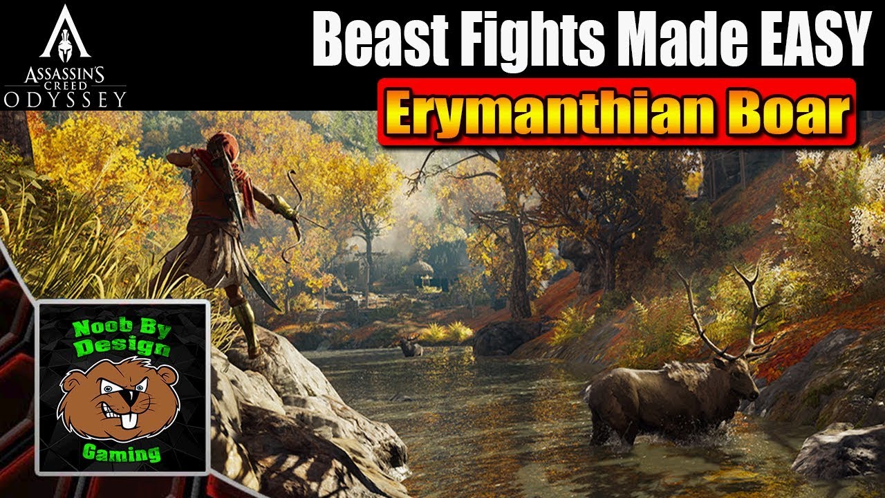 Assassins Creed Odyssey - How to Beat the Erymanthian Boar - Beast Fights made Easy