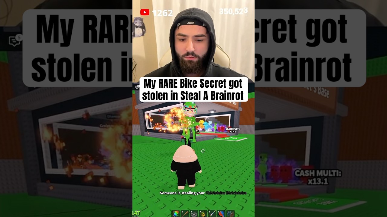 My RARE Bike Secret got STOLEN in Steal A Brainrot