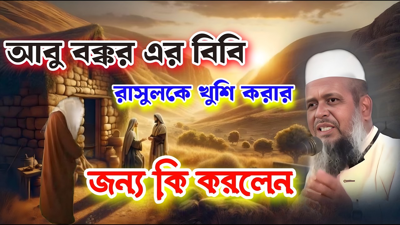 আবু বক্কর এর স্ত্রী নবীকে খুশি করার জন্য নিজের পরনের কাপড় দান করলেন নবীর জন্য 💘 তোফাজ্জল হোসেন ভৈরবী