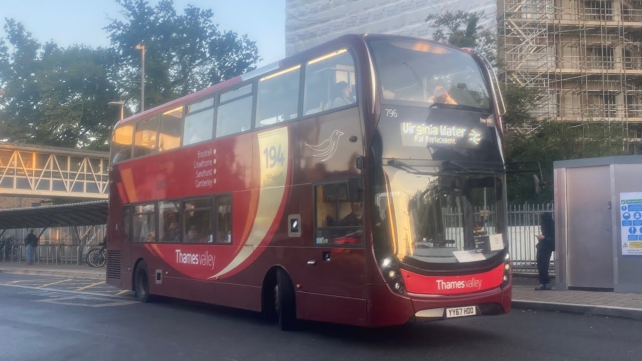 Countdown to Xmas Day 18 796 YY67 HDO ADL Enviro400MMC on SWR Direct Rail Replacement to Bracknell