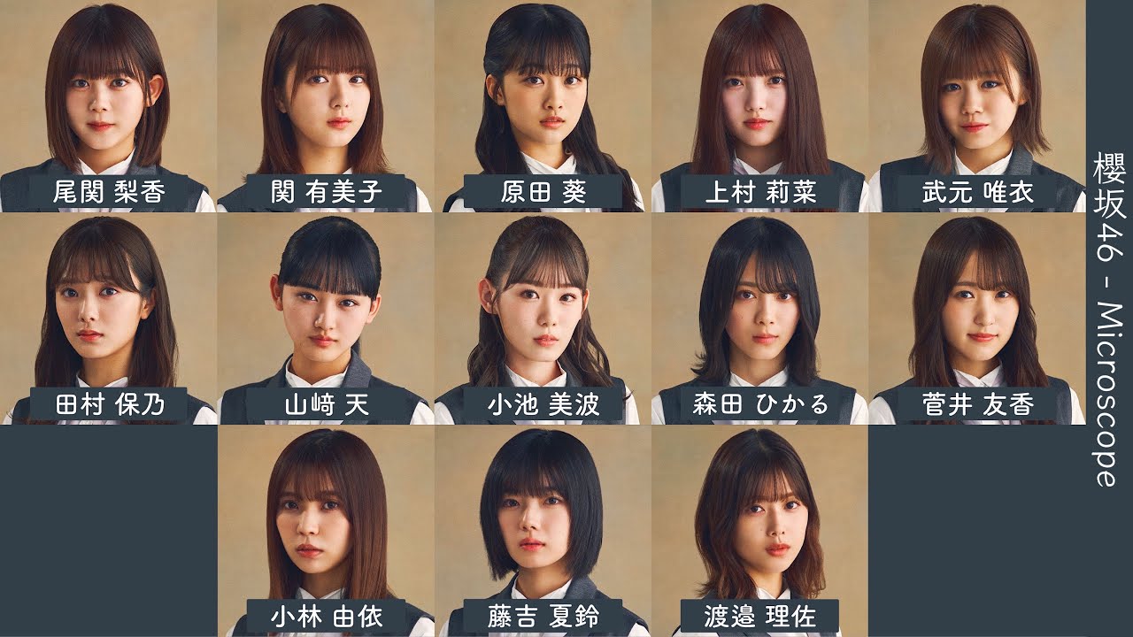 櫻坂46 - Microscope【歌割り/歌詞/フォーメーション】