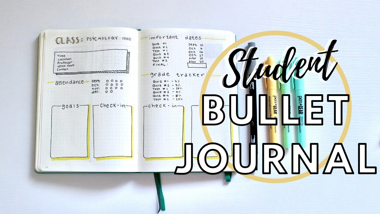 HOW TO BULLET JOURNAL FOR STUDENTS: Best Tips For Setting Up Student Bullet Journal | CREATEWITHCAIT