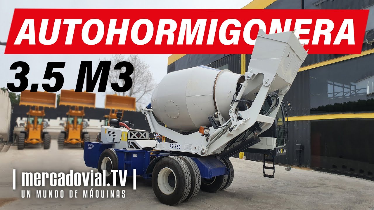 NUEVAS Autohormigoneras Grupo Viales - Mixer de 3,5 m3 - Autocargable - Articulada | Mercado Vial TV