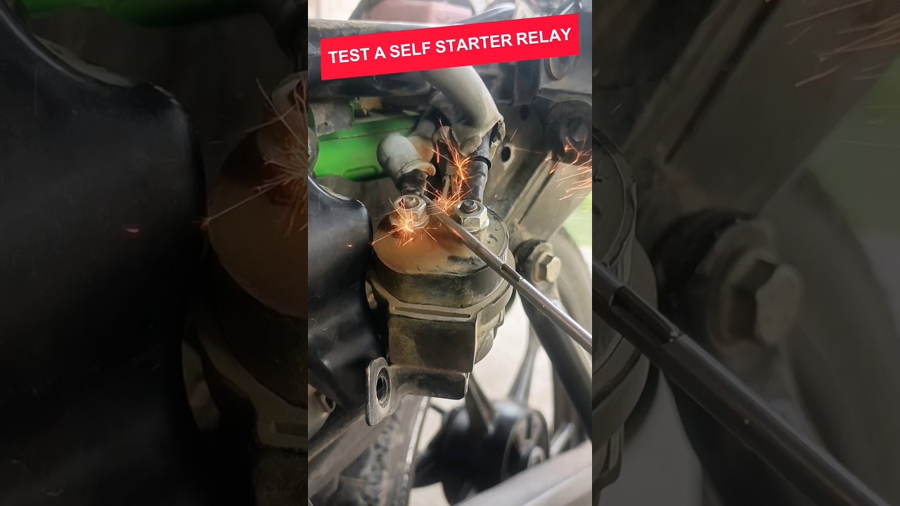 Test a Self Starter Relay Bajaj Bike🤫 #shortvideo